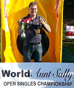 Steve McAteer from Paxford, near Chipping Campden, who won the Aunt Sally World Championship in both 2012 and 2013.
